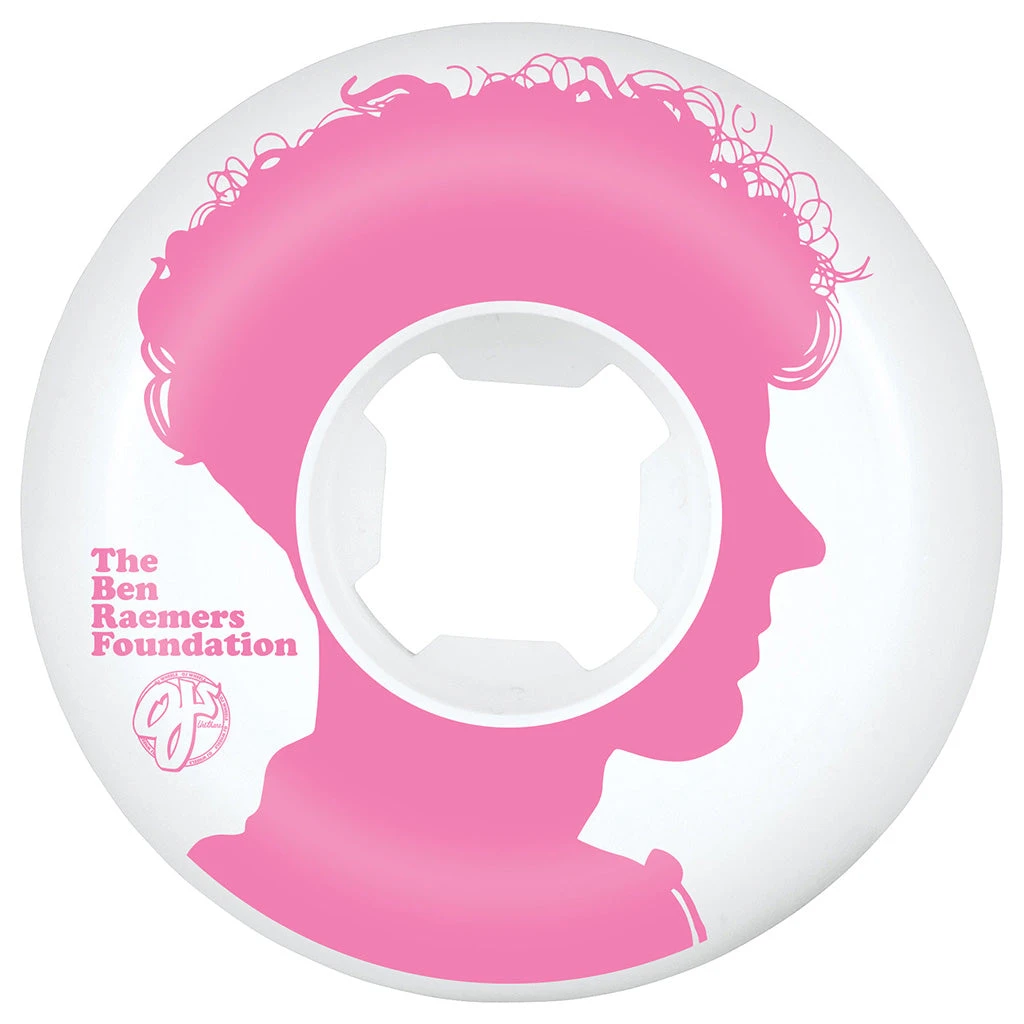 OJ Wheels Raemers Foundation EZ Edge 54mm Skateboard Wheels - OG White - Image 3