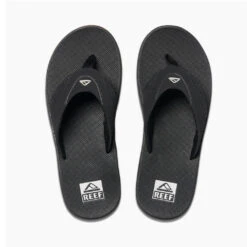 Reef Mens Fanning Sandal - Black/Silver