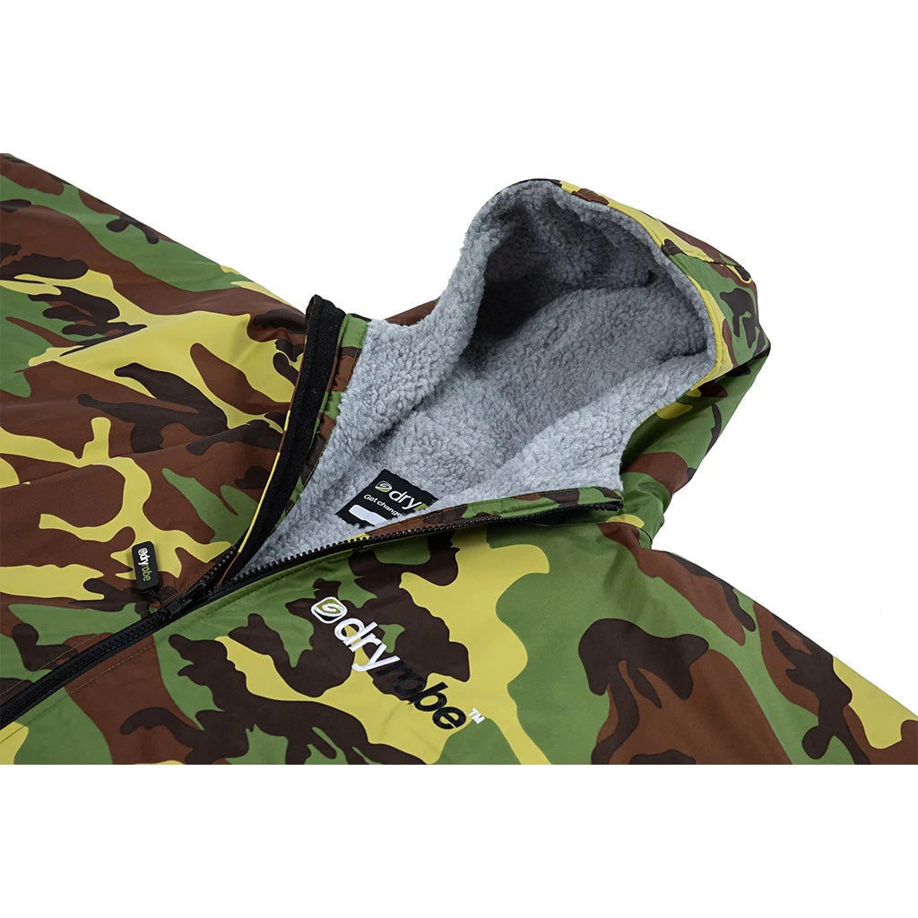 Dryrobe® Advanced Long Sleeve Changing Robe - Camouflage/Grey - Image 4