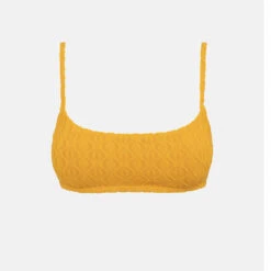 Rhythm Women's Ripple Terry Crop Top - Golden