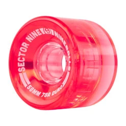 Sector 9 58mm 78A Nineballs Wheel Set - Light Red