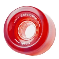 Arbor 65mm Mosh Skateboard Wheels - Vintage Red