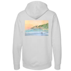 Seaside Surf Shop X Maya Sacks - Local Artist Series Mens Oswald Hooded Pullover - Smoke