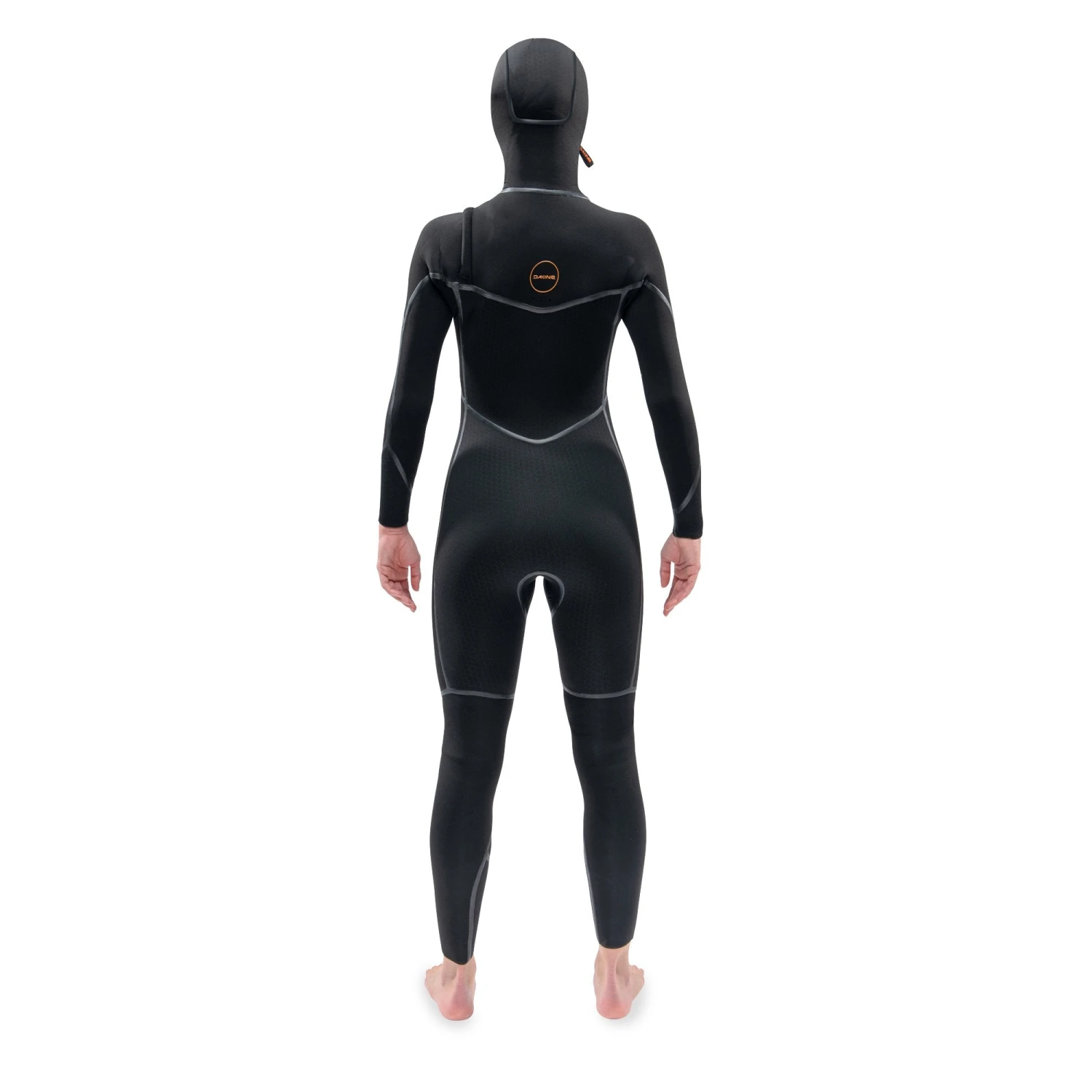 Dakine Womens Cyclone 5/4mm Zip Free Hooded Wetsuit - Black - Image 4