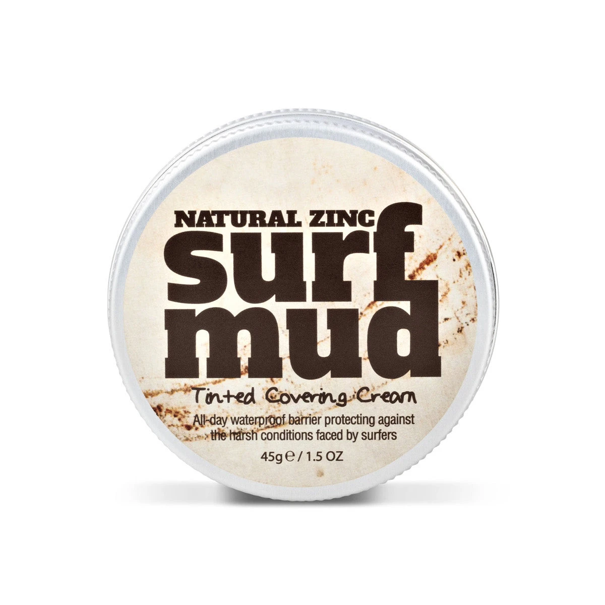Surfmud - Natural Zinc Tinted Covering Cream Sunblock - 45g/1.5oz Tin