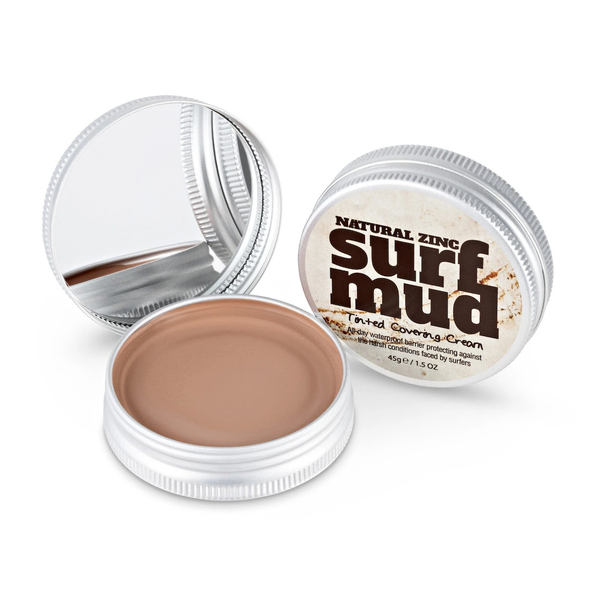 Surfmud - Natural Zinc Tinted Covering Cream Sunblock - 45g/1.5oz Tin - Image 2