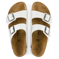 Birkenstock Womens Arizona Birko-Flor Sandals - White