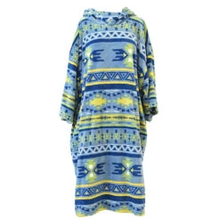 Blocksurf TLS Microfleece Wetsuit Changing Robe/Poncho - Aztec