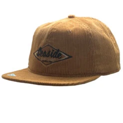 Seaside Surf Shop Wide Cord Vintage Logo Hat - Bronze/Big Fit