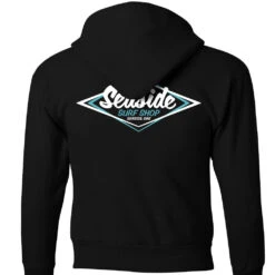 Seaside Surf Shop Youth Vintage Logo Pullover Hoody - Black