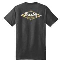 Seaside Surf Shop Vintage Logo Tee - Charcoal Heather