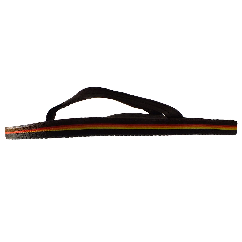 Rainbow Sandals Womens Premier/Classic Leather Single Layer With Arch Narrow Strap - EXpresso Rainbow Stripe - Image 2