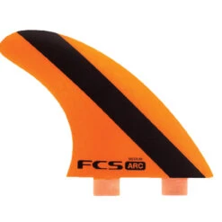 FCS Arc PC Medium Tri Fin Set - Orange