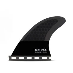Futures Fins - QD2 4.15 Flat HC Quad Rear Fin Pair - Dark Grey/Black