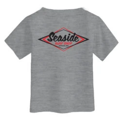 Seaside Surf Shop Youth Vintage Logo Tee - Heather Grey