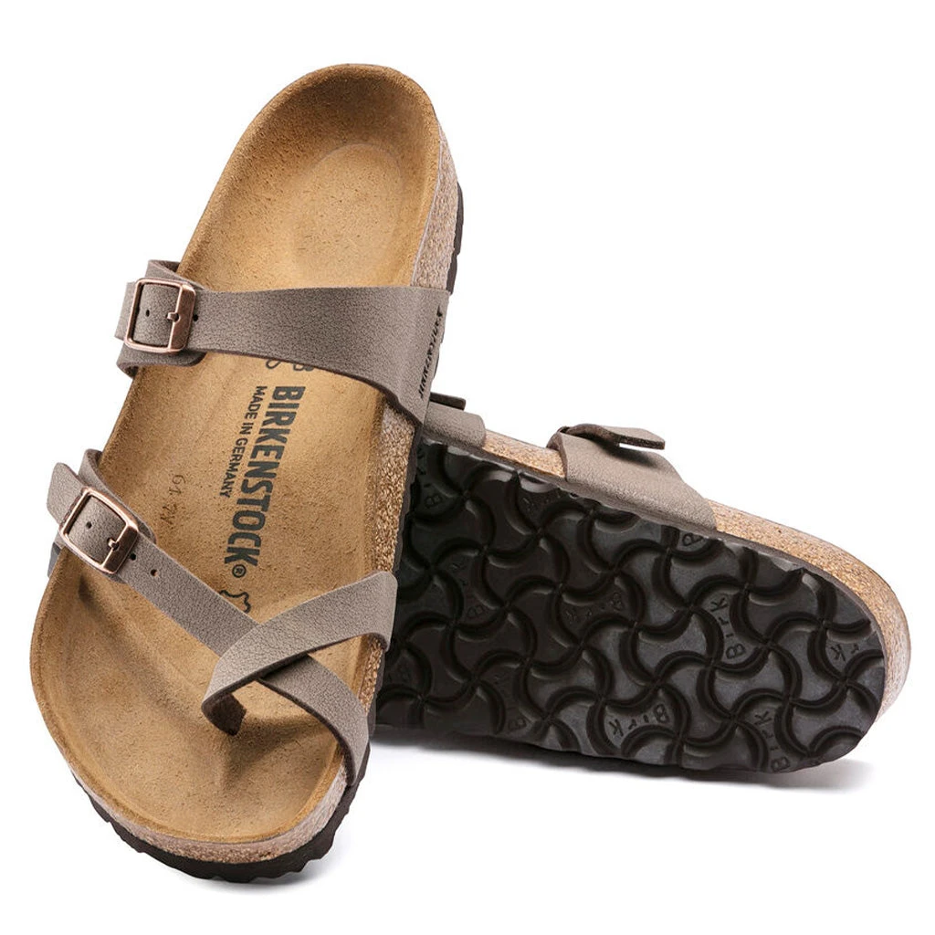 Birkenstock Womens Mayari Birkibuc Sandals - Mocha - Image 4