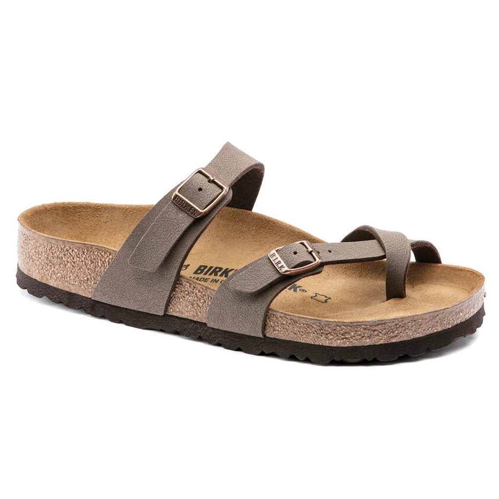 Birkenstock Womens Mayari Birkibuc Sandals - Mocha - Image 6