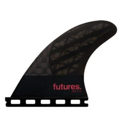 Futures Fins - QD2 4.15 Flat HC Quad Rear Fin Pair - Smoke/Violet