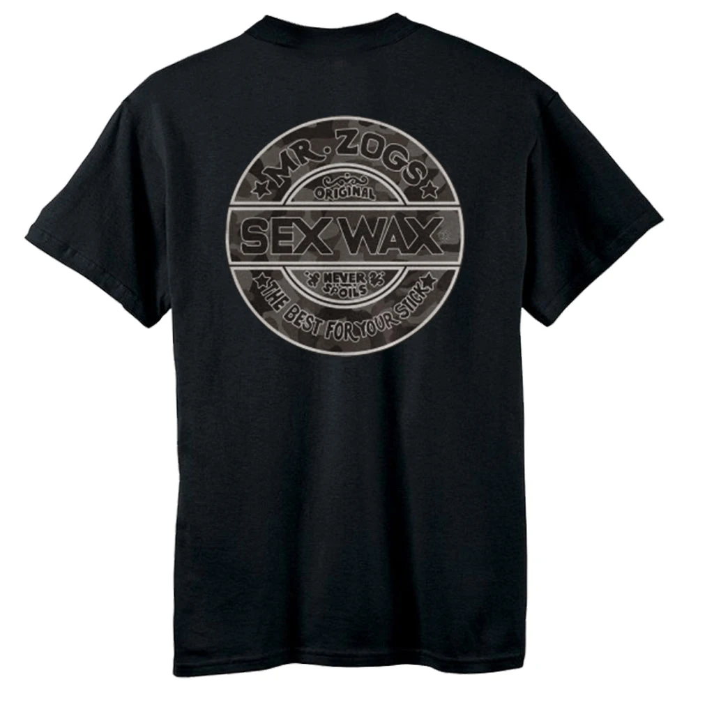 Mr. Zog's Sex Wax Mens Camo Tee - Black