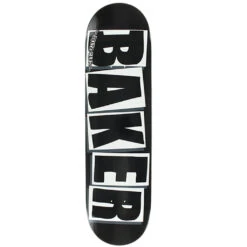 Baker Skateboards Brand Logo 8.25" Deck - Black/White