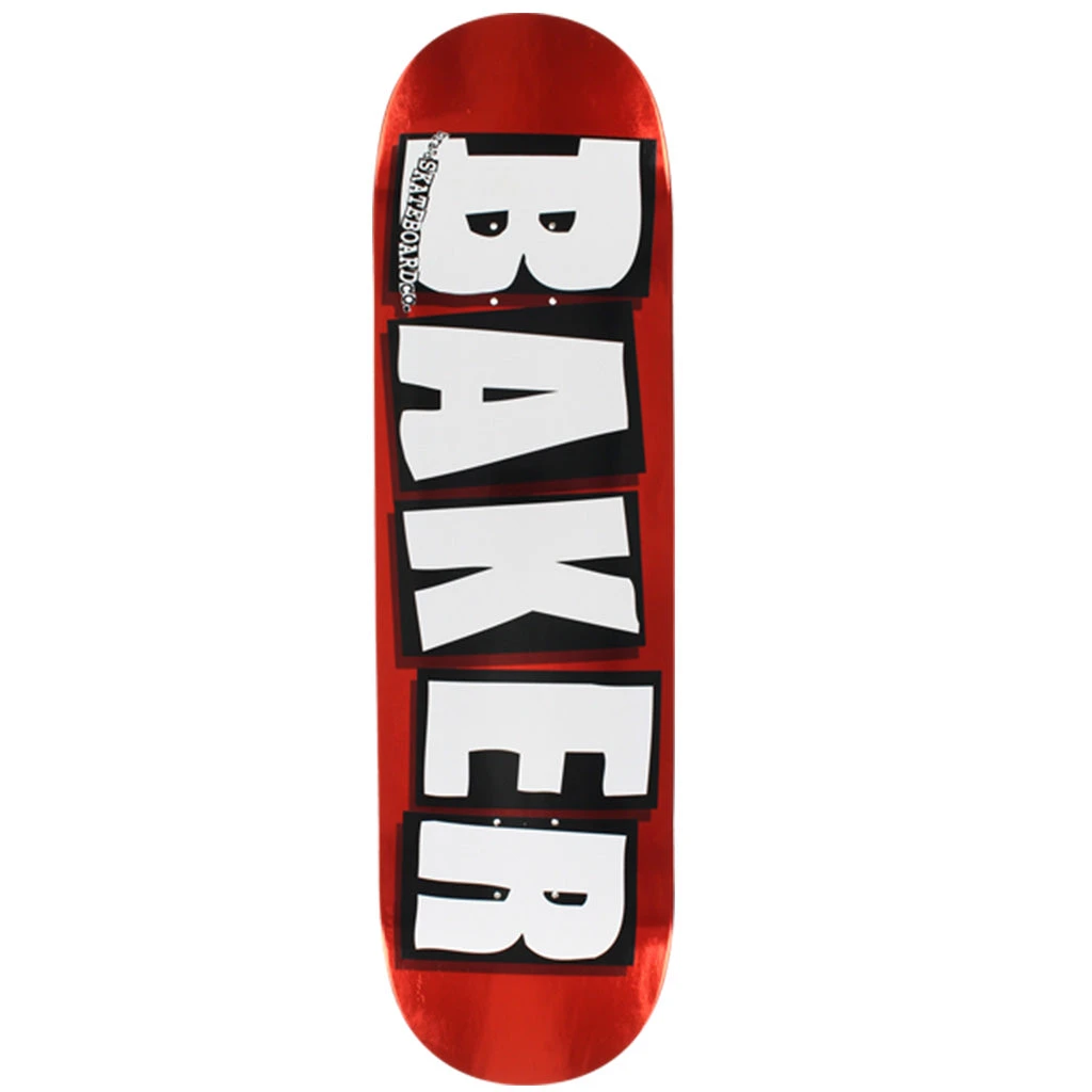 Baker Skateboards Brand Logo 8.125" Deck - Red/White