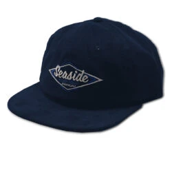 Seaside Surf Shop Vintage Logo Regular Fit Cap - Navy Thin Corduroy