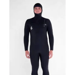 Volcom Modulator 5/4/3mm Hooded Chest Zip Wetsuit - Black - W23