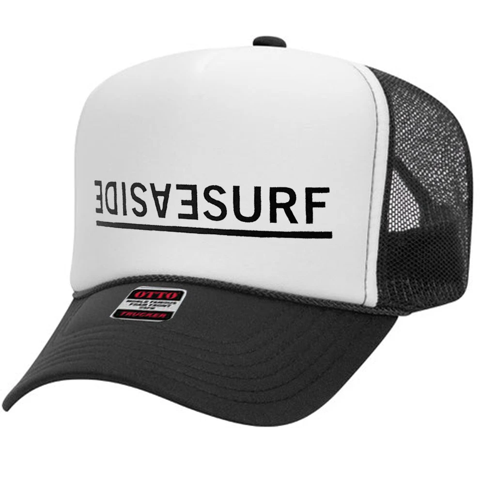 Seaside Surf Shop Invert Trucker Cap - Black/White