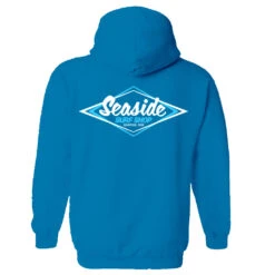 Seaside Surf Shop Youth Vintage Logo Pullover Hoody - Sapphire Blue